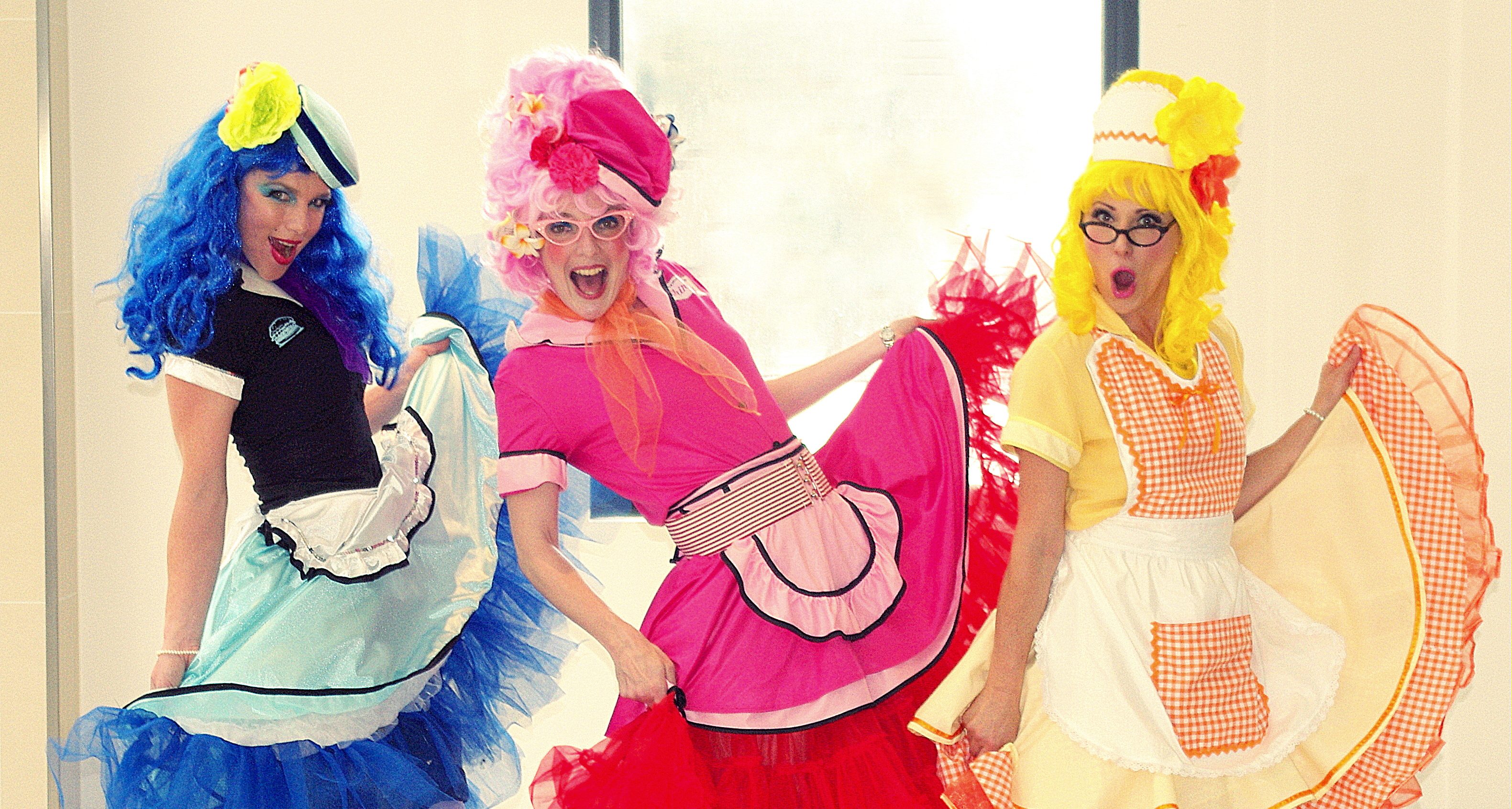 1950’S ROLLER WAITRESSES, roving entertainer in Perth