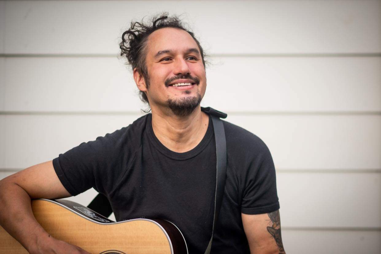 Simon Ngui, acoustic guitar and singer solo in Adelaide