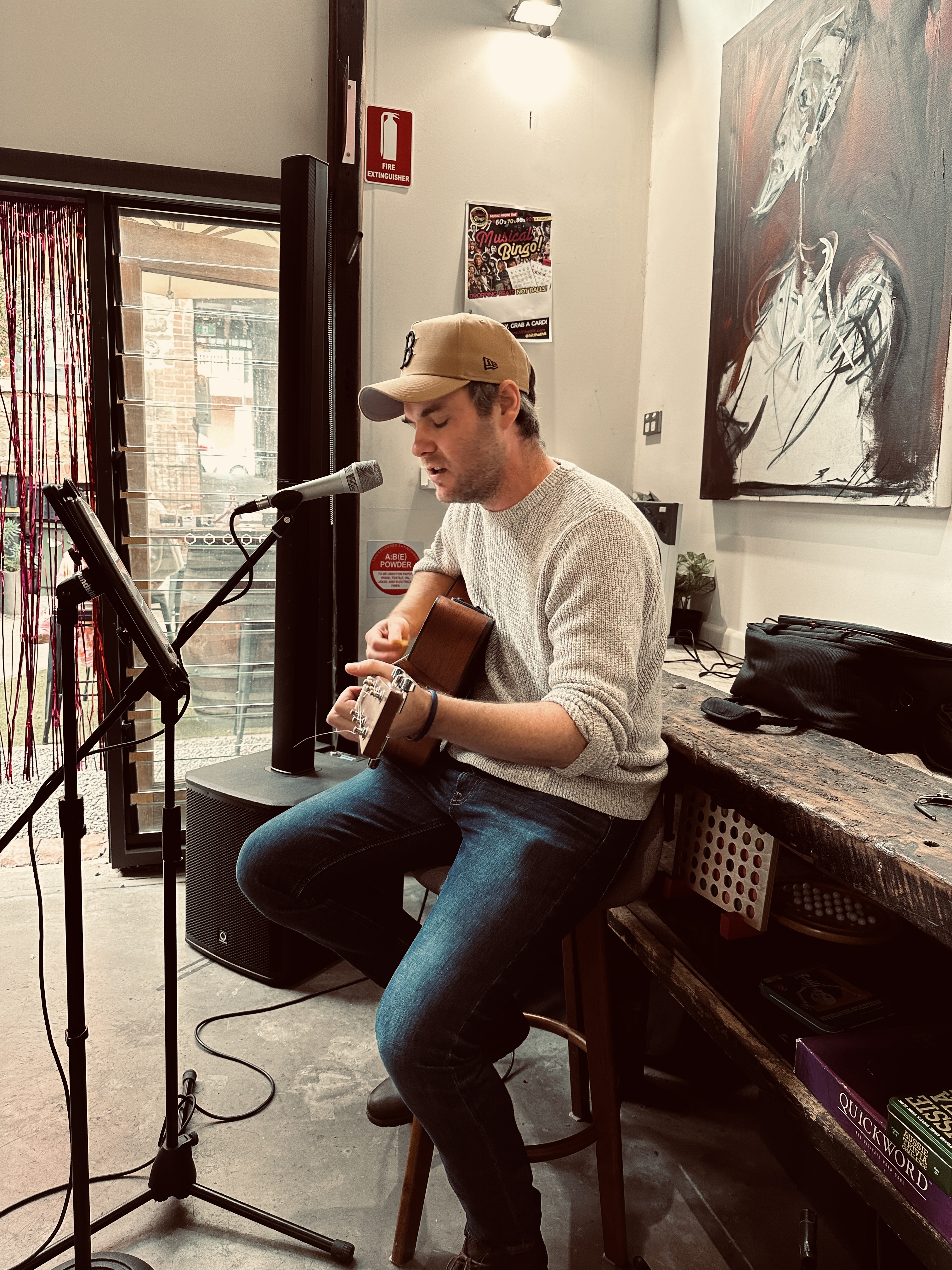 Tom Wells, singer in Adelaide