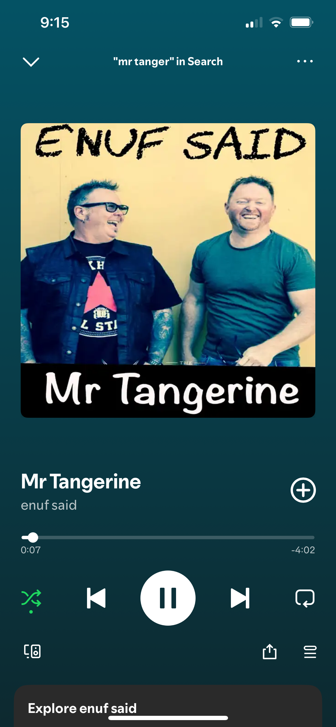 Enuf Said, musical duo in Adelaide