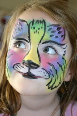 Helen Clifton, face painting in Adelaide