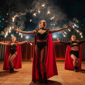 Dragon Mill, fire performer in Adelaide, photo 2