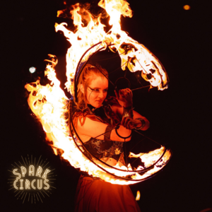 Spark Circus, fire performer in Adelaide, photo 2