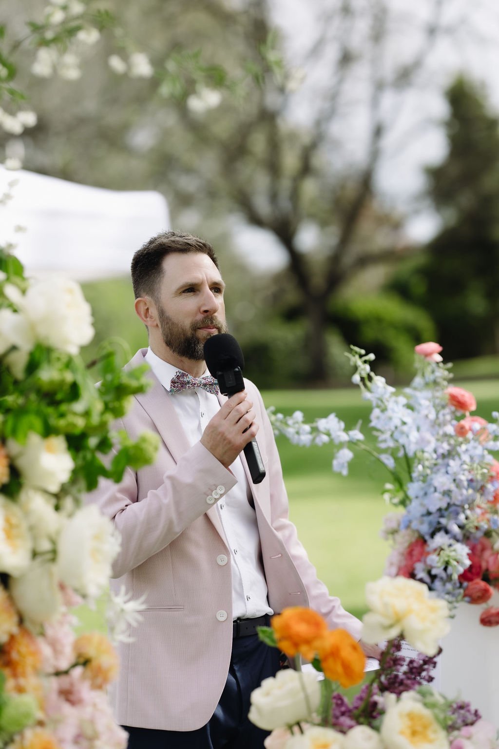 Matthew Vercoe, mc-master of ceremonies in Adelaide