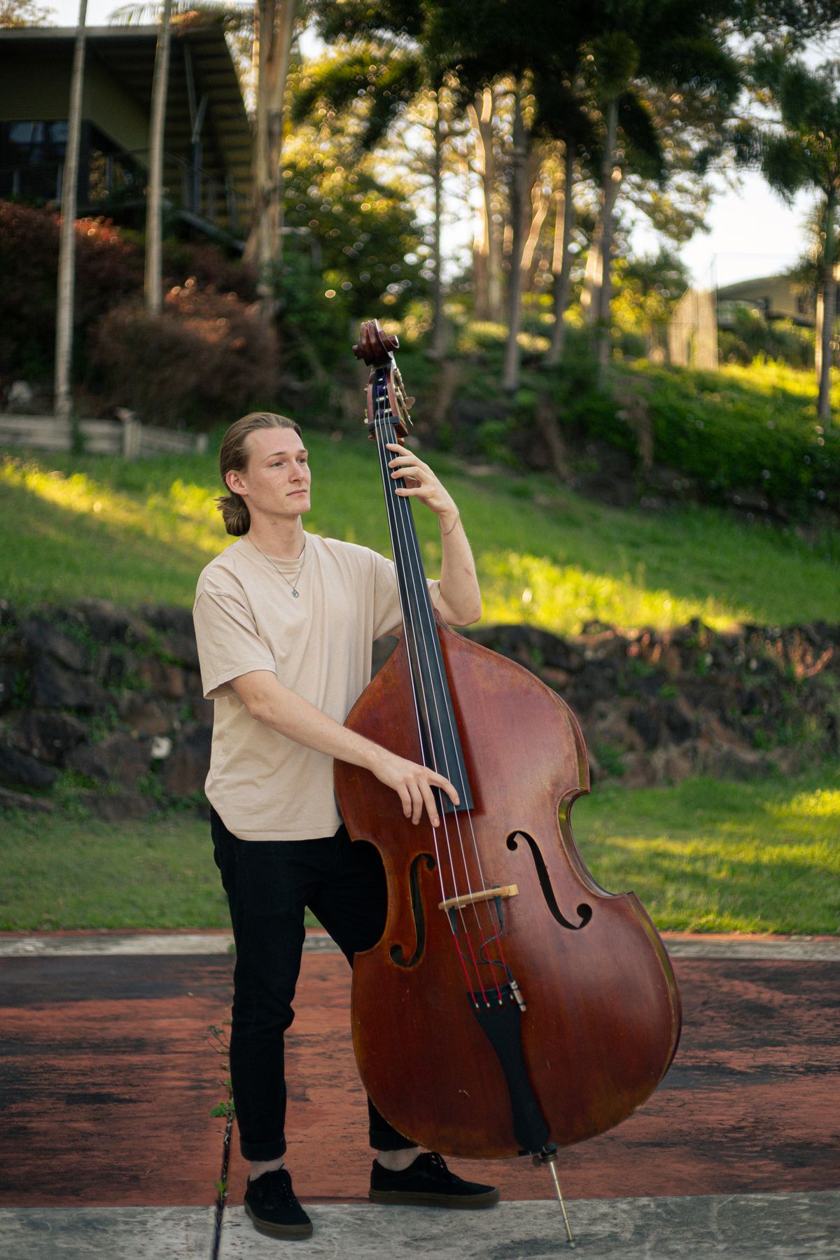 Bede Prince, double bass player