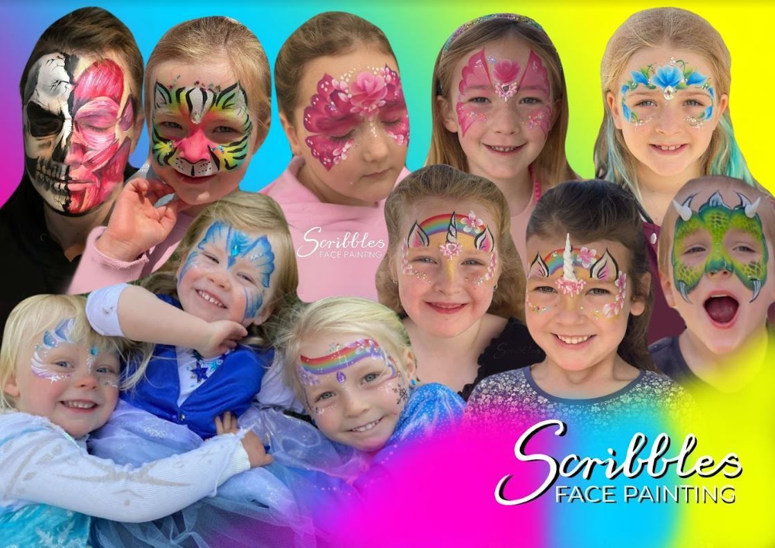 Angela Dunstone, face painting in Bendigo