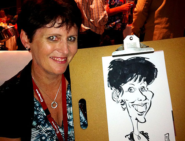 Nigel Bell, caricaturist in Brisbane