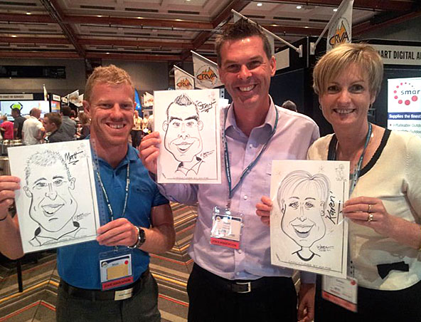 Wayne Ranson, caricaturist in Brisbane