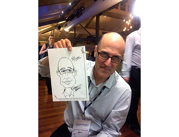 Wayne Ranson, caricaturist in Brisbane, photo 2