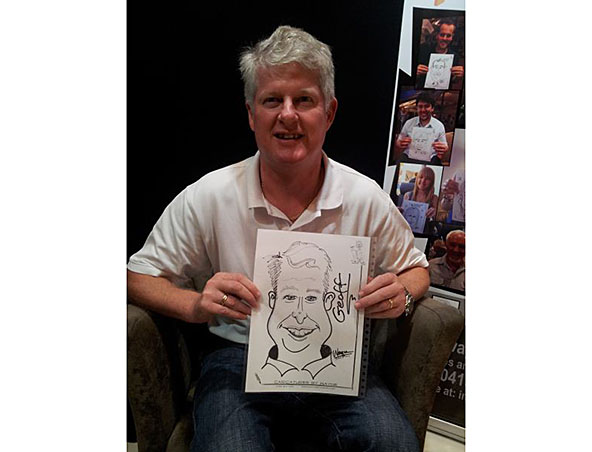 Wayne Ranson, caricaturist in Brisbane, photo 3