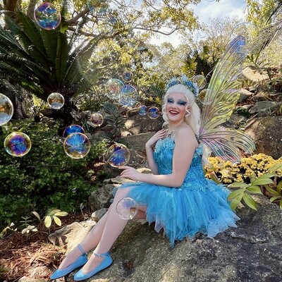 Belle the Bubble Fairy, fairy costume character in Brisbane, photo 2