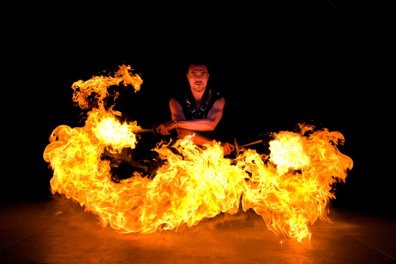 Liquid Fusion Fire Show, fire performer in Brisbane
