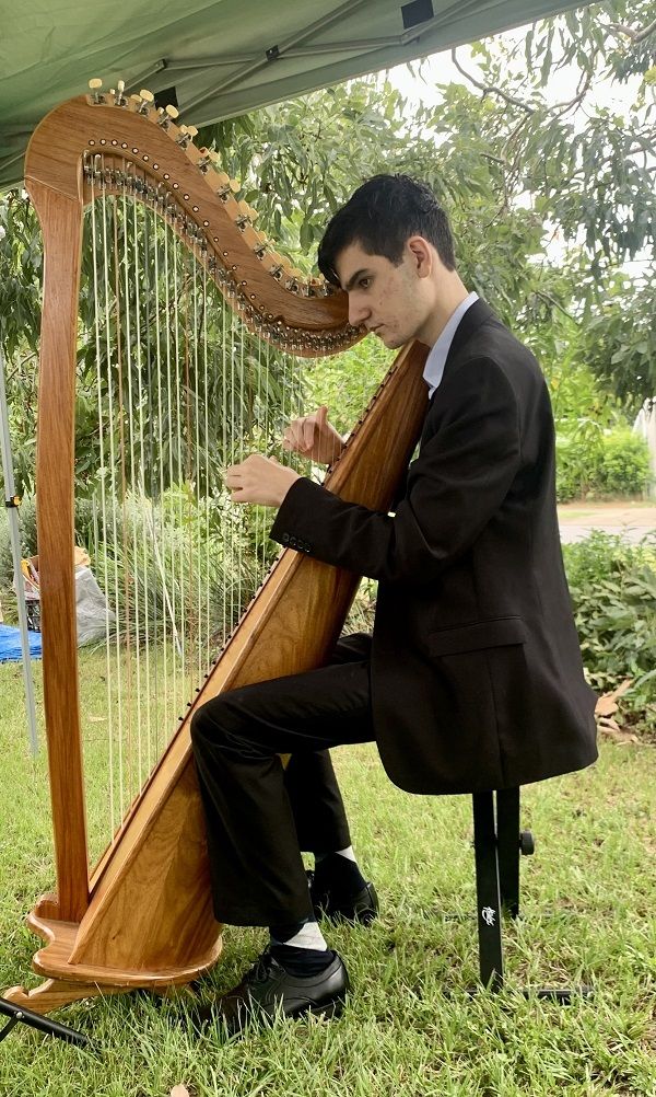 Harpist John, harp player in Brisbane, photo 2