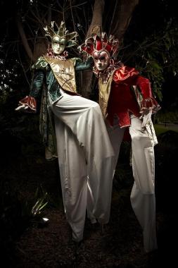 Exquisite Venetians, human statue in Brisbane, photo 2