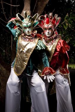 Exquisite Venetians, human statue in Brisbane, photo 3