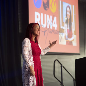 Veronique Bourbeau/ Run4Humanity, keynote speaker in Brisbane, photo 2