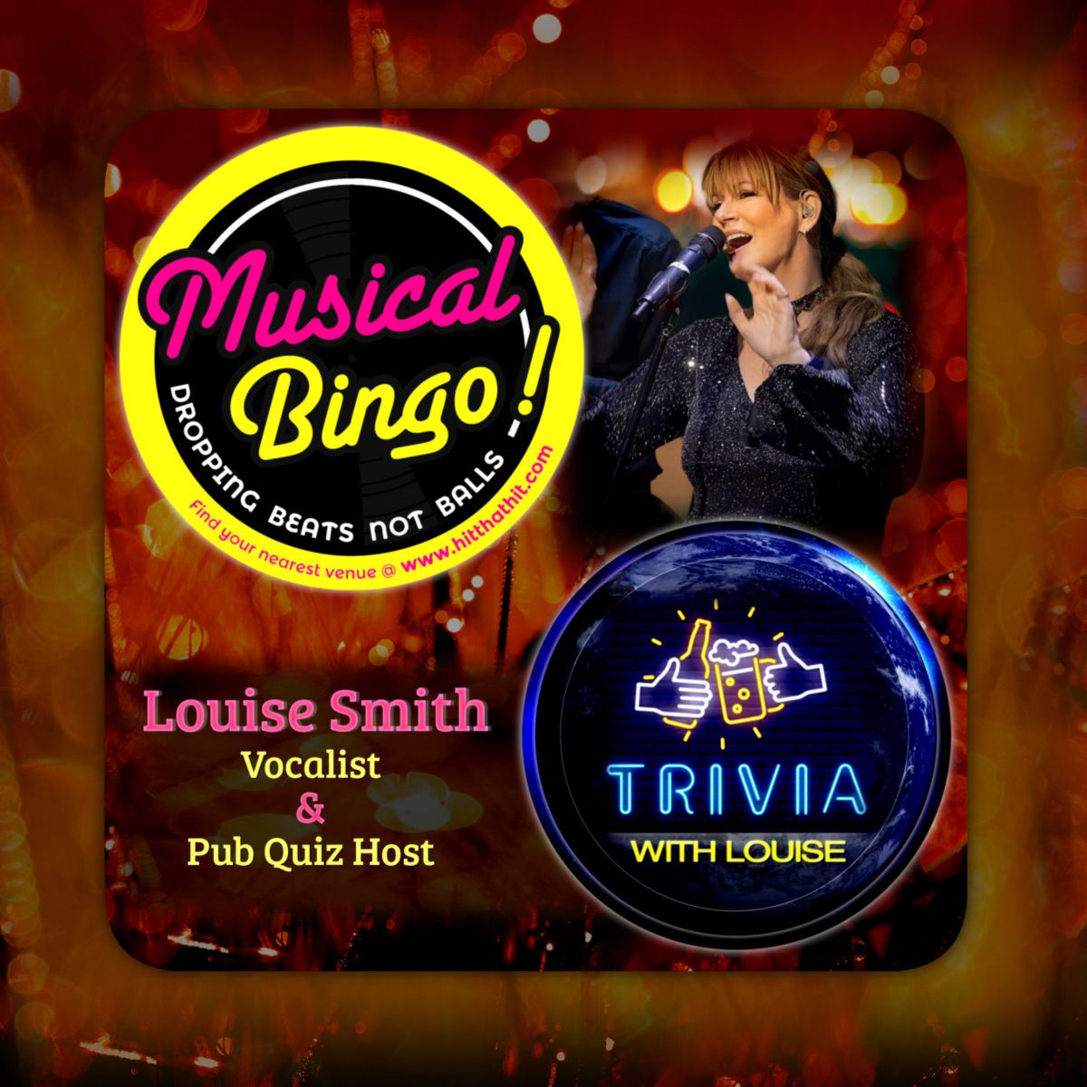 Louise Smith, trivia and game show mc-master of ceremonies in Brisbane