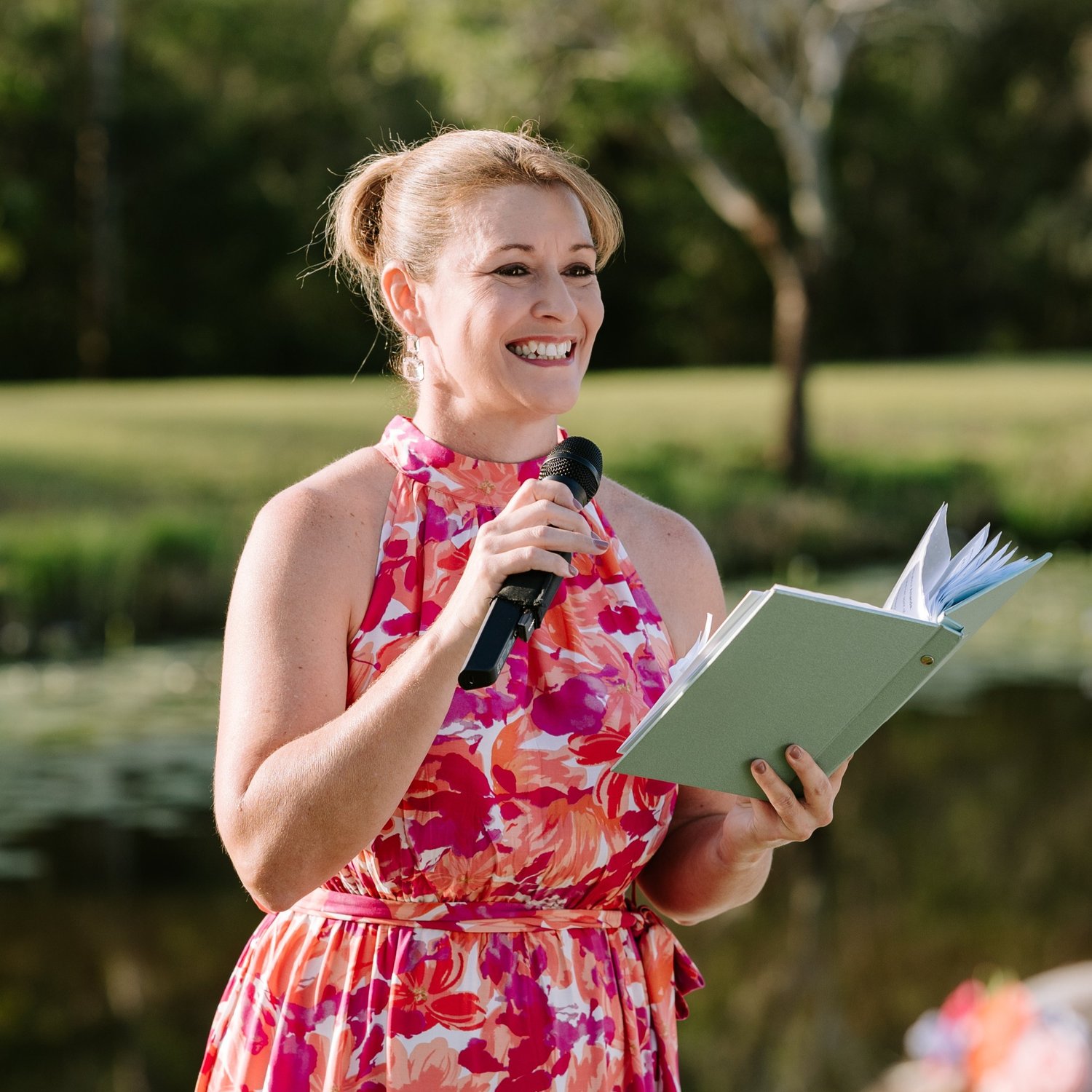 Melissa Price, mc-master of ceremonies in Brisbane