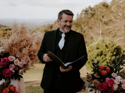 Nik Reeds, mc-master of ceremonies in Brisbane