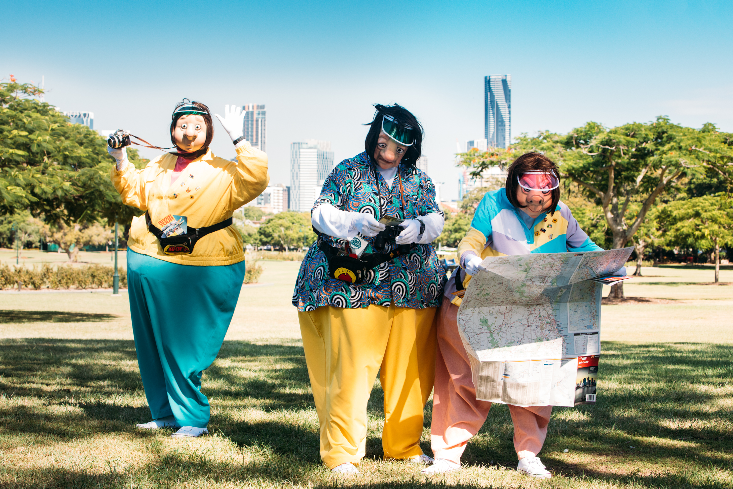 The Mask Family Roving Acts, mime in Brisbane