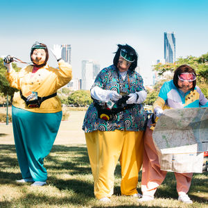 The Mask Family Roving Acts, mime in Brisbane, photo 2