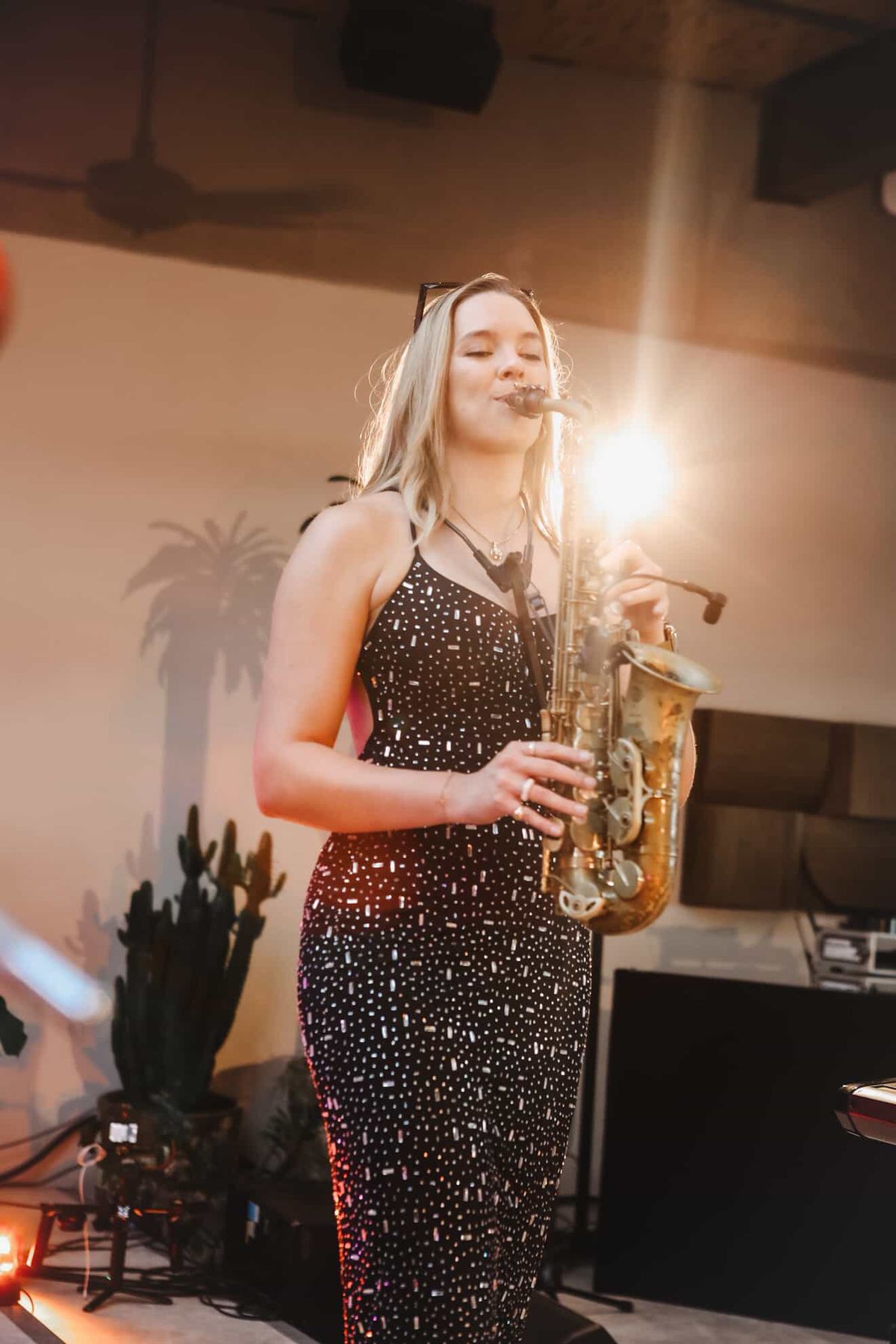 Sara McLean, saxophone player in Brisbane