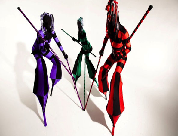Ente, stilt walker in Brisbane
