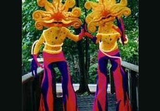 Galactica, stilt walker in Brisbane