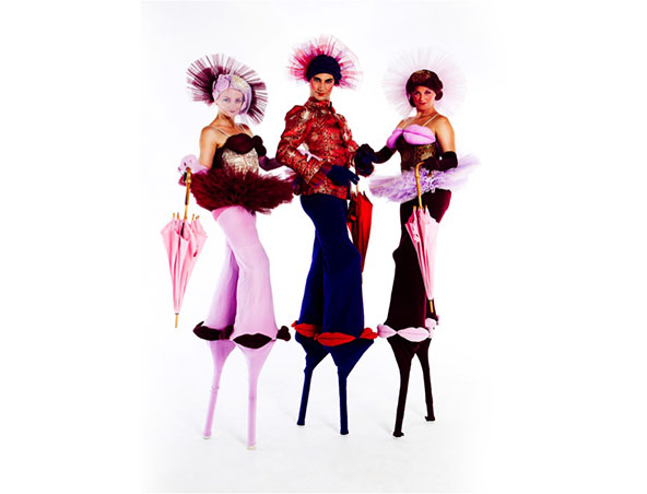 Lip Service, stilt walker in Brisbane