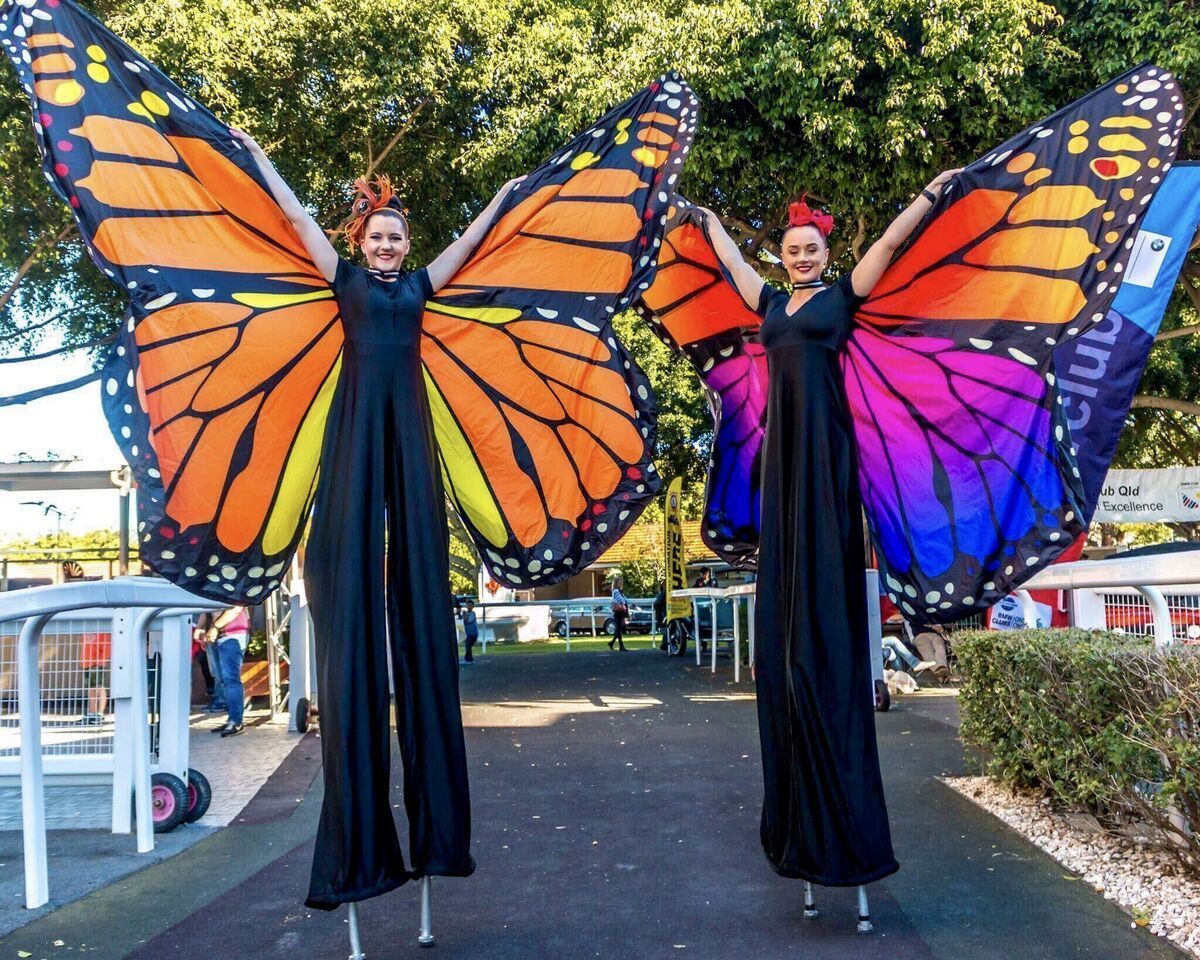 Madame Butterflies, stilt walker in Brisbane, photo 2