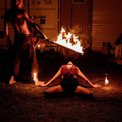 Embers of Us, fire performer in Byron Bay, photo 2