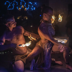 Lucid Flow Arts, fire performer in Byron Bay, photo 2