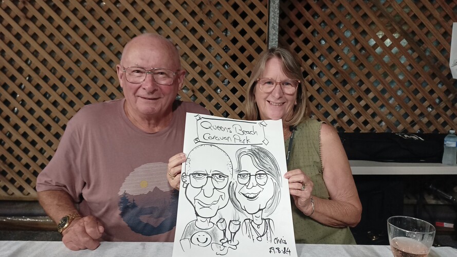 Live Caricaturing with Chris, caricaturist in Canberra, photo 3