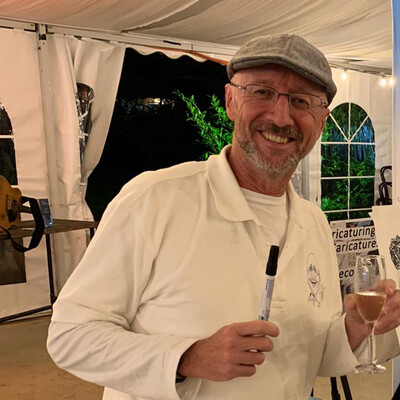 Live Caricaturing with Chris, caricaturist in Canberra, photo 2