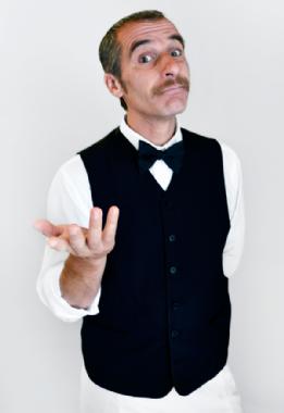 Jacques the French Waiter, roving entertainer in Daylesford