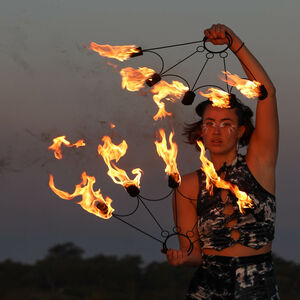 Serpent of Fire, fire performer in Denmark, photo 2