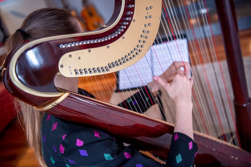 Eliza Bourgault, harp player in Perth, photo 3