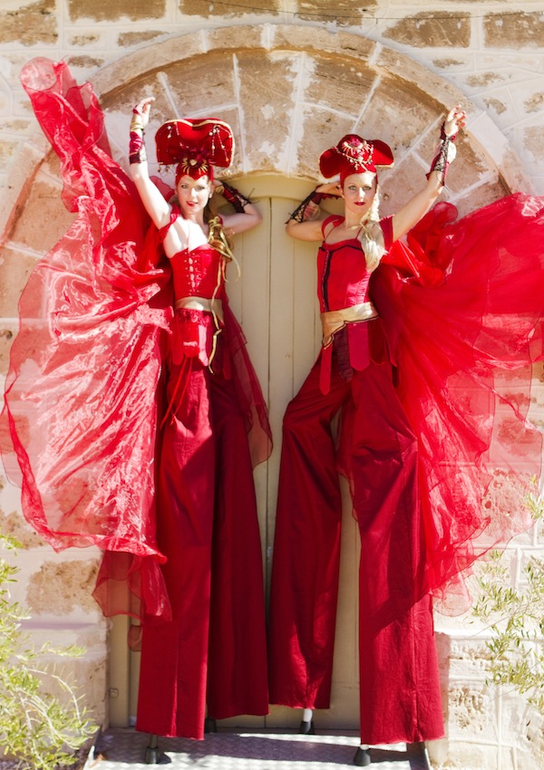 FLAME, stilt walker in Perth