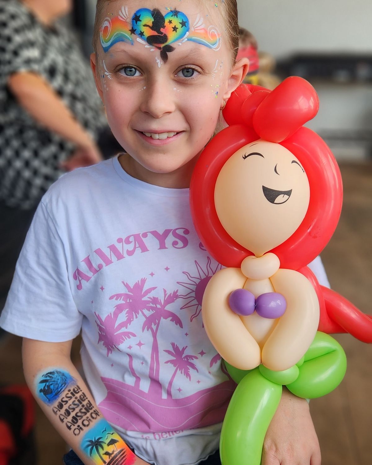 Happy Faces, face painting in Gladstone