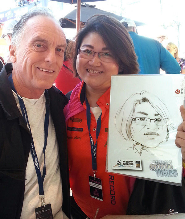 Peter Letts, caricaturist in Gold Coast, photo 2