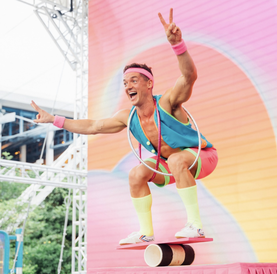 Red Rob, circus clown in Gold Coast