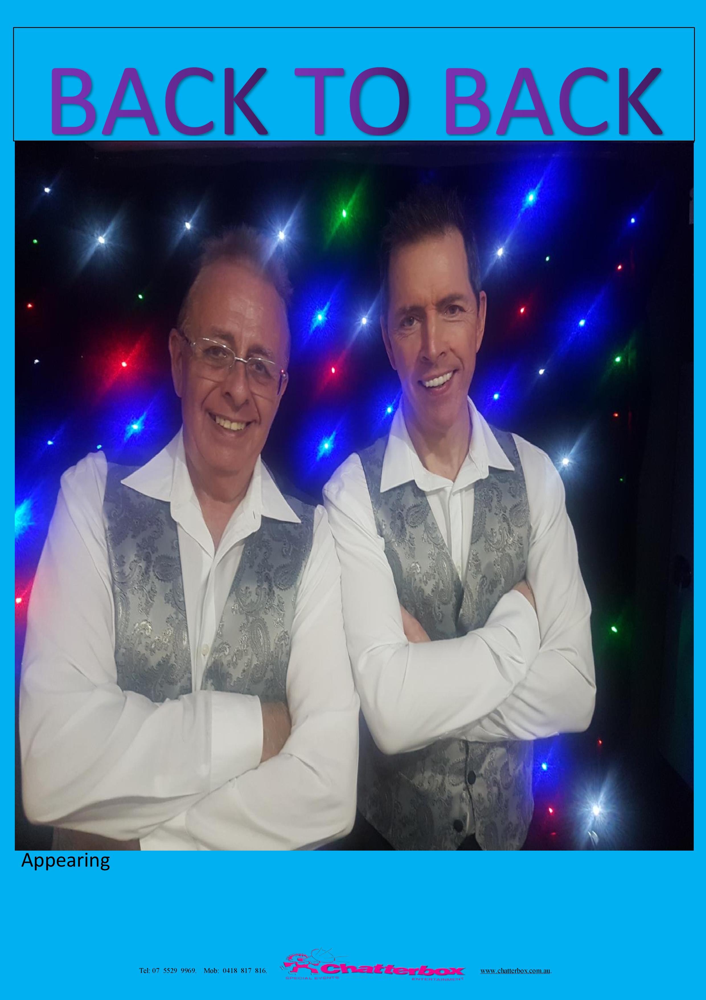 Back To Back, musical duo in Gold Coast