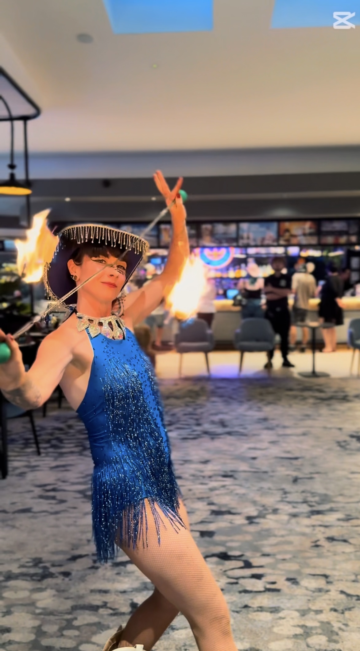 Madamskillzz fire and flow, fire performer in Gold Coast