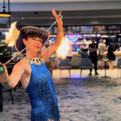 Madamskillzz fire and flow, fire performer in Gold Coast, photo 2