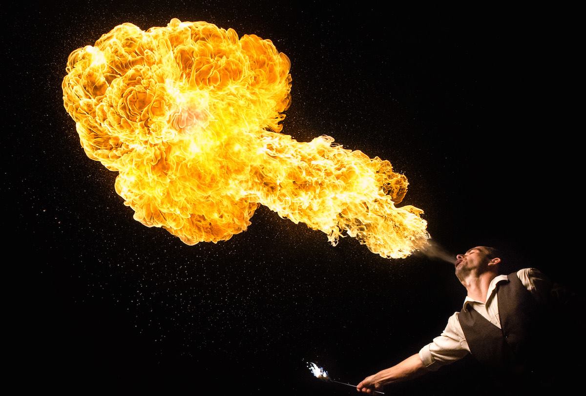 The Fire Ninja, fire performer in Gold Coast