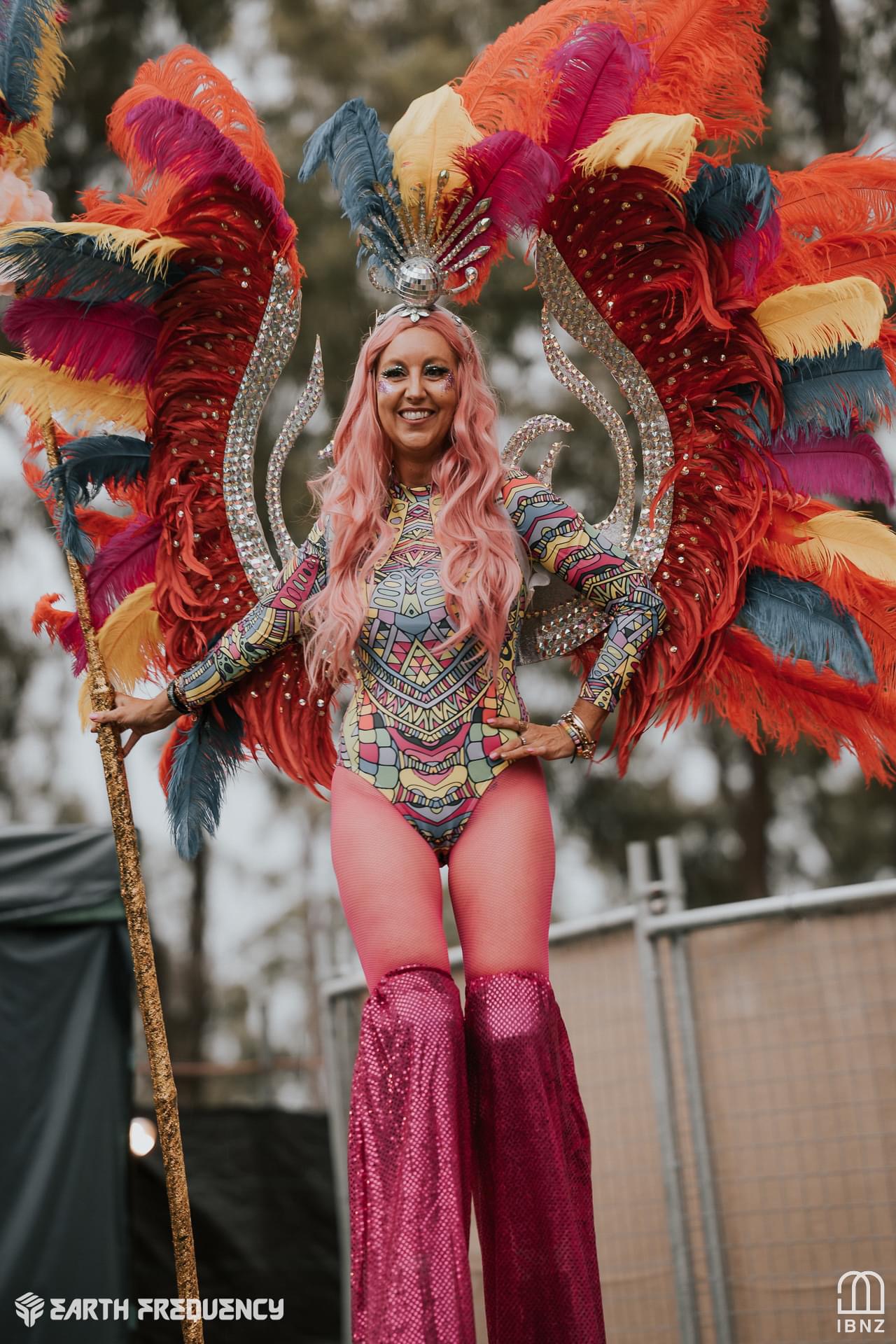 Lady Long-Legs, stilt walker in Gold Coast