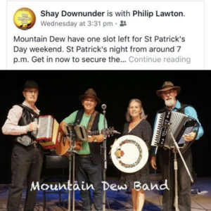 The Mountain Dew band, celtic band in Goulburn, photo 2