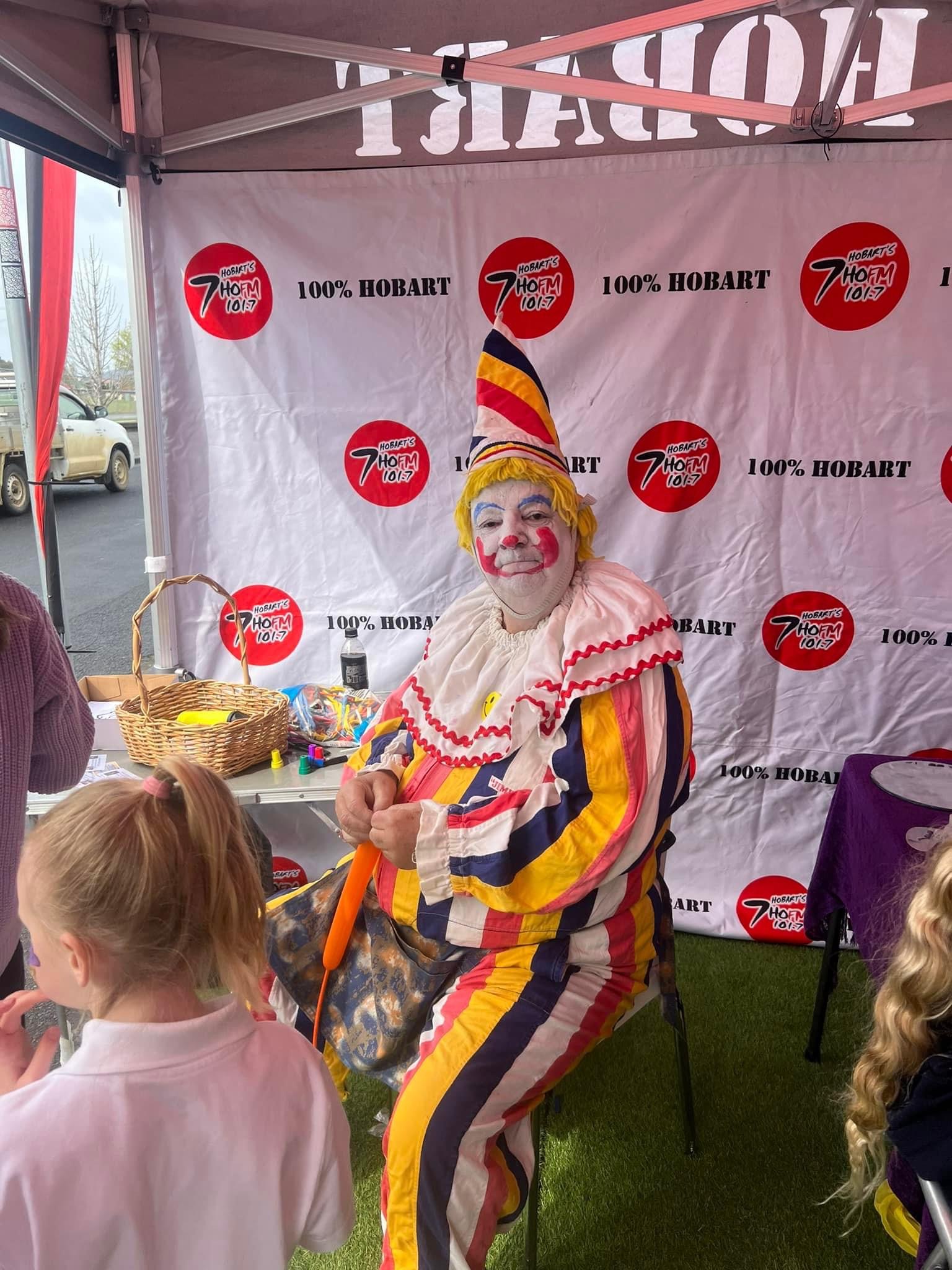 Jimbo the Clown, balloon twister in Hobart