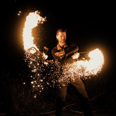 Fire acts, fire performer in Hobart, photo 2