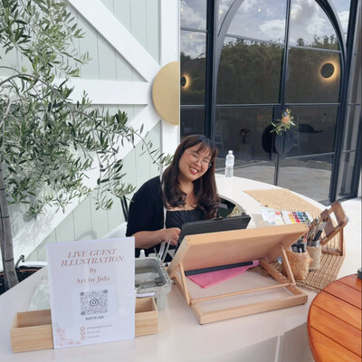 Jida, caricaturist in Hobart, photo 2